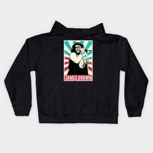 Vintage James Brown Kids Hoodie